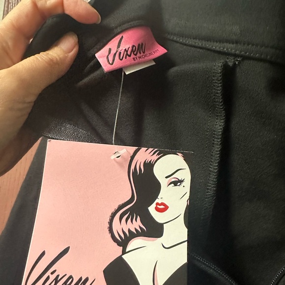 Vixen micheline pitt vacation pants in black pointe size large nwt - Picture 3 of 8